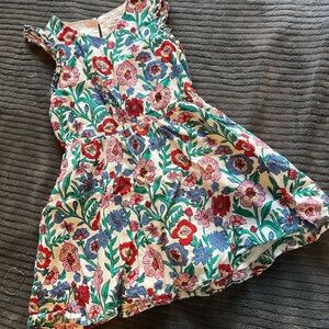 Vineyard Vines Girls' Floral Sundress in White, Red, Blue, Green